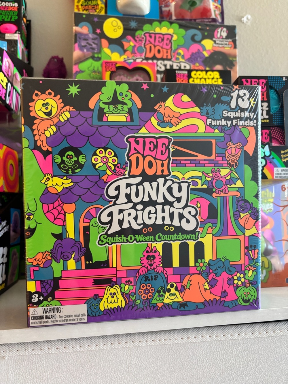 Funky Frights Squish-O-Ween Toy Set - Neon Multi-Color